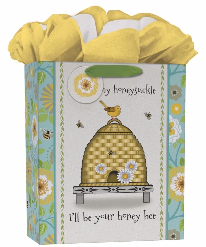Garden Bee Large GoGo Gift Bag by Suzanne Nicoll Main Product  Image width="1000" height="1000"