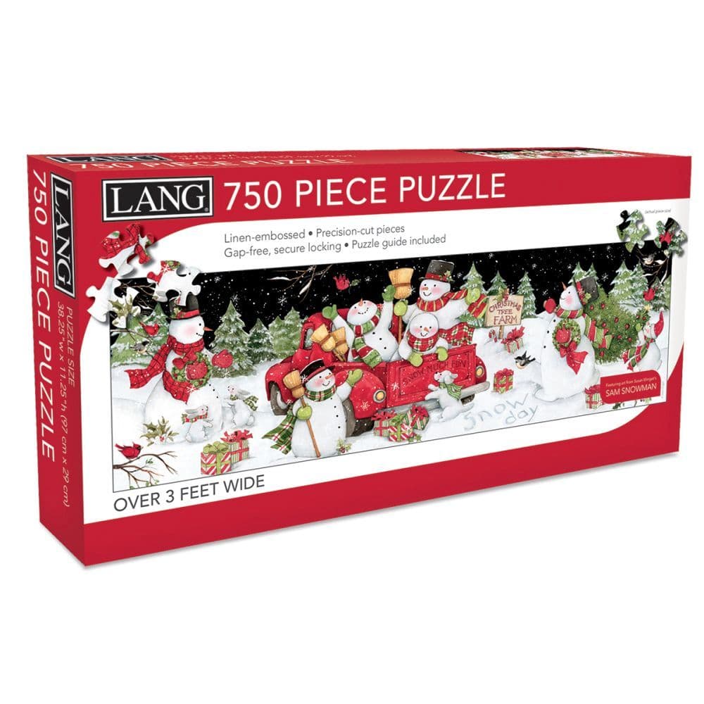 Snow Day 750 Piece Puzzle Panoramic by Susan Winget Main Product  Image width=&quot;1000&quot; height=&quot;1000&quot;