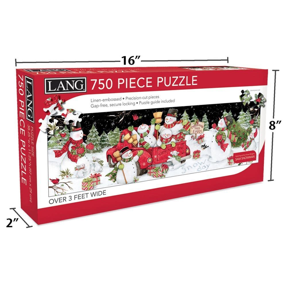 Snow Day 750 Piece Puzzle Panoramic by Susan Winget 4th Product Detail  Image width=&quot;1000&quot; height=&quot;1000&quot;