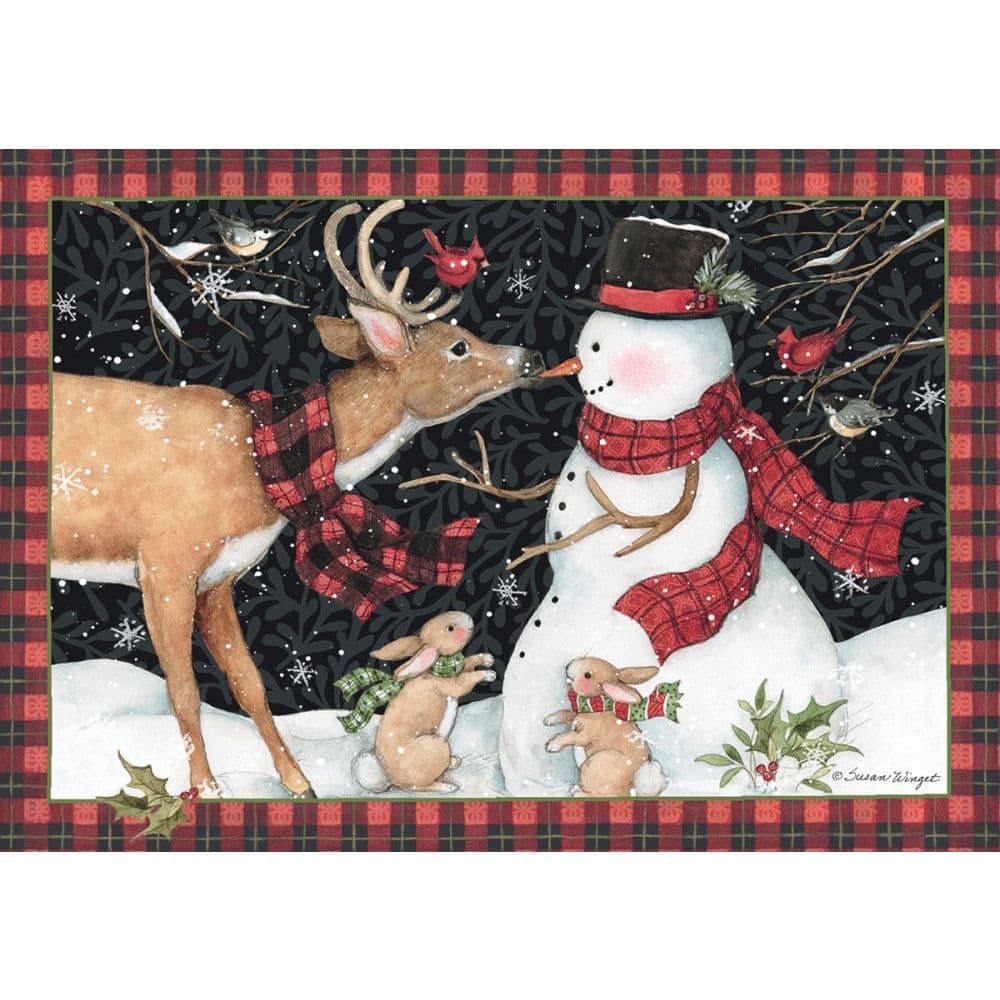 Reindeer Kisses Petite Christmas Cards by Susan Winget Main Product  Image width=&quot;1000&quot; height=&quot;1000&quot;