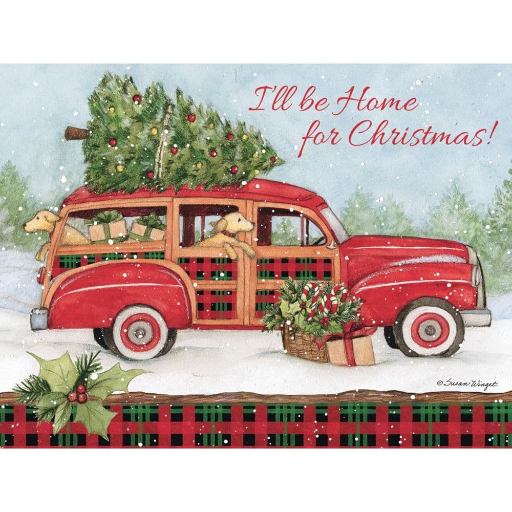 Home For Christmas Classic Christmas Cards by Susan Winget Main Product  Image width="1000" height="1000"