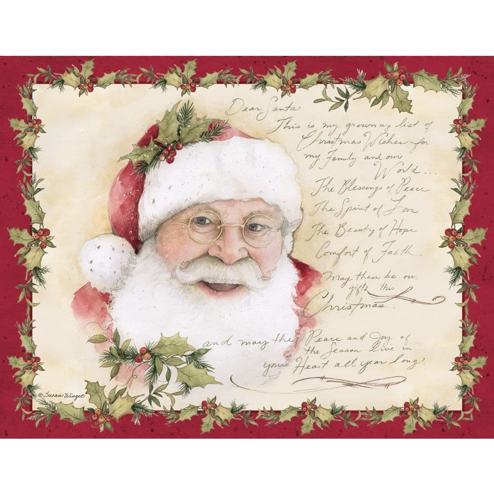 Grown Up Christmas Wish Boxed Christmas Cards 18 pack w Decorative Box by Susan Winget Main Product  Image width="1000" height="1000"