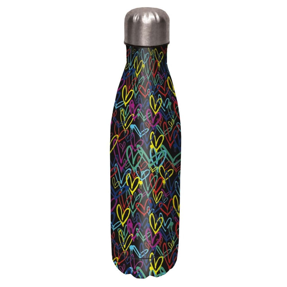 jgoldcrown Bleeding Hearts 17 oz Stainless Steel Water Bottle by James Goldcrown Main Product  Image width="1000" height="1000"