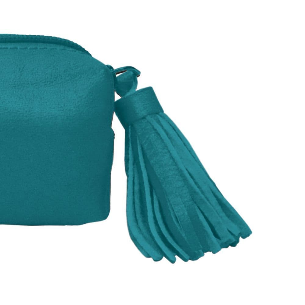 Barbarian Brilliant Feathers Teal Accessory Pouch by Barbra Ignatiev 3rd Product Detail  Image width=&quot;1000&quot; height=&quot;1000&quot;