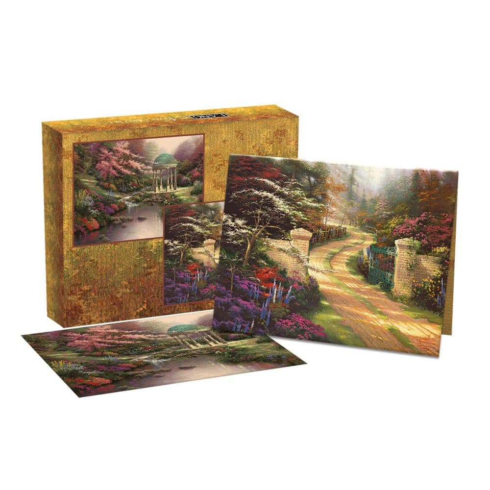 Garden Serenity 525 x 4 Blank Assorted Boxed Note Cards by Thomas Kinkade Main Product  Image width="1000" height="1000"