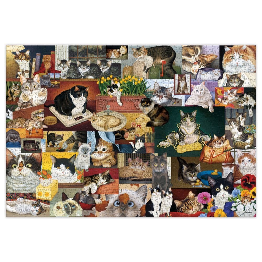 American Cat 1000 Piece Puzzle by Lowell Herrero 2nd Product Detail  Image width=&quot;1000&quot; height=&quot;1000&quot;
