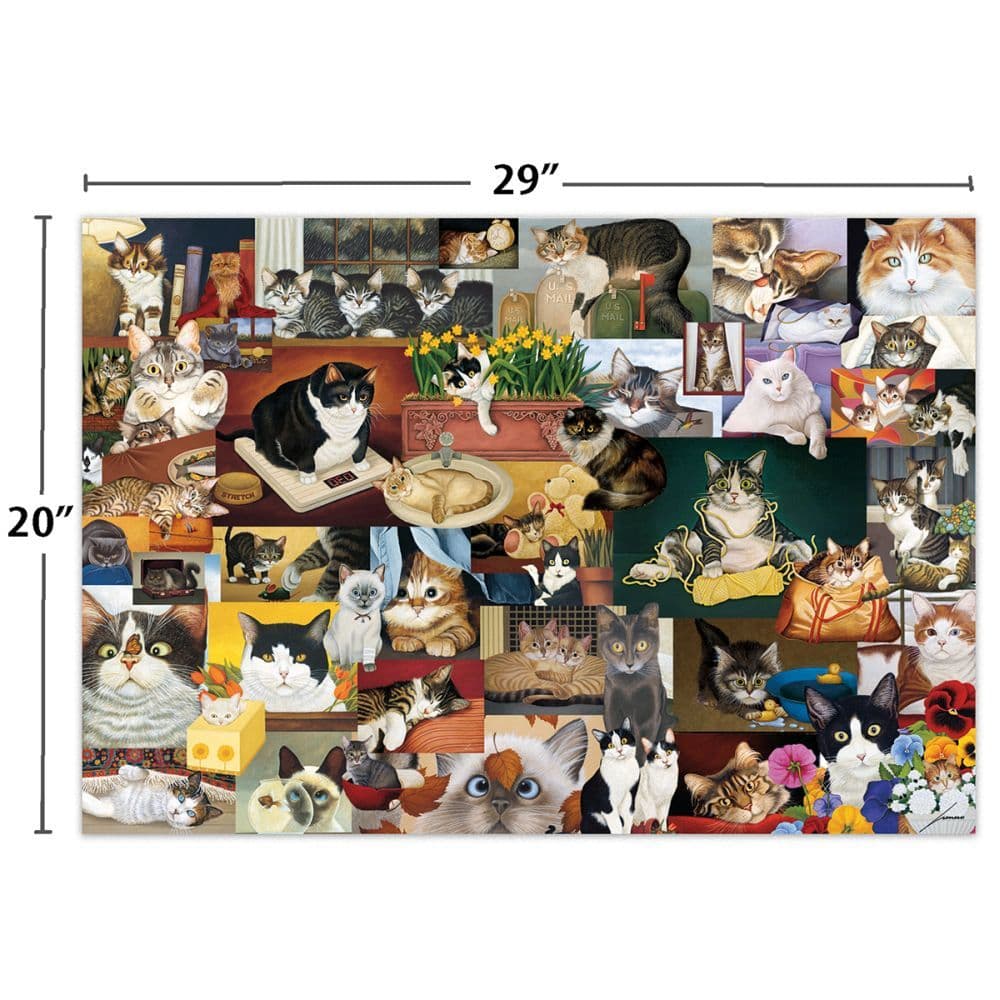 American Cat 1000 Piece Puzzle by Lowell Herrero 5th Product Detail  Image width=&quot;1000&quot; height=&quot;1000&quot;