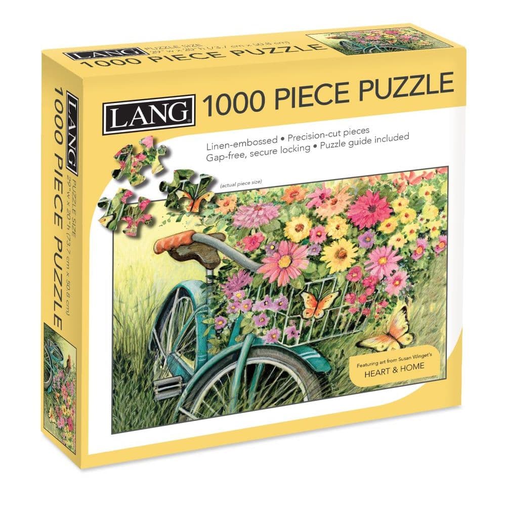 Bicycle Bouquet 1000 Piece Puzzle by Susan Winget Main Product  Image width=&quot;1000&quot; height=&quot;1000&quot;