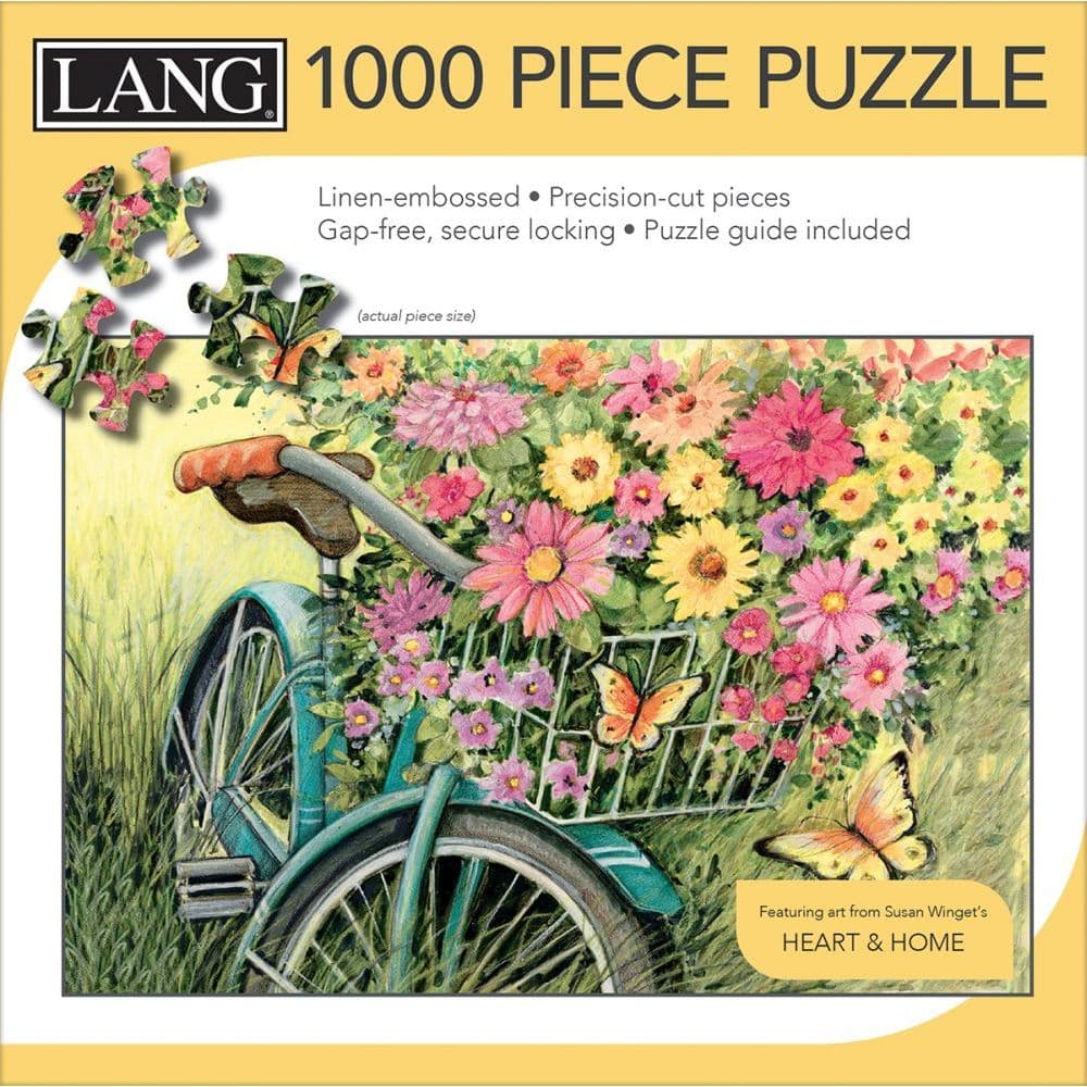 Bicycle Bouquet 1000 Piece Puzzle by Susan Winget 3rd Product Detail  Image width=&quot;1000&quot; height=&quot;1000&quot;