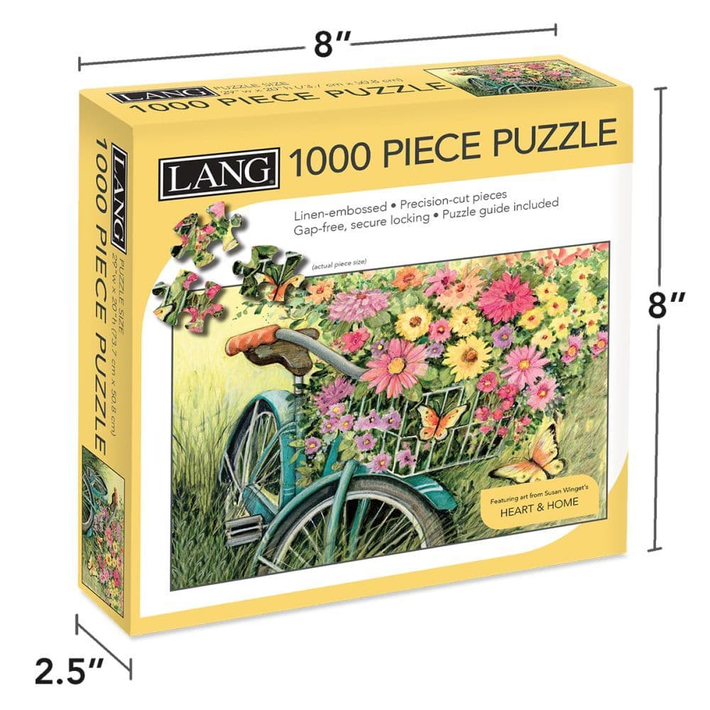 Bicycle Bouquet 1000 Piece Puzzle by Susan Winget 4th Product Detail  Image width=&quot;1000&quot; height=&quot;1000&quot;