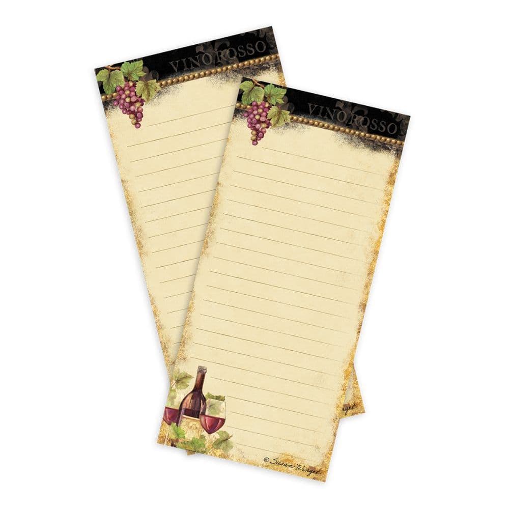 Gilded Wine Mini List Pad by Susan Winget Main Product  Image width=&quot;1000&quot; height=&quot;1000&quot;