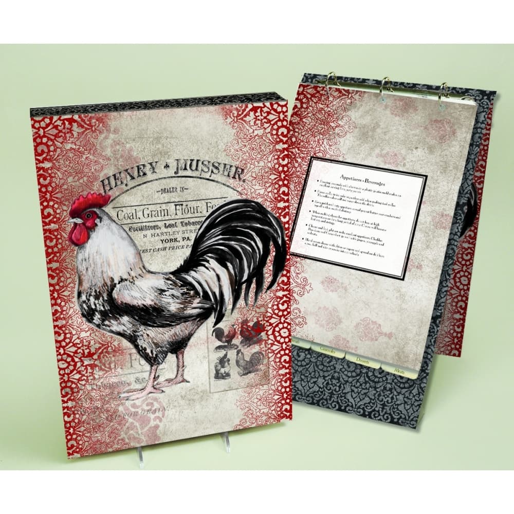 Cardinal Rooster Vertical Recipe Album by Susan Winget Main Product  Image width="1000" height="1000"