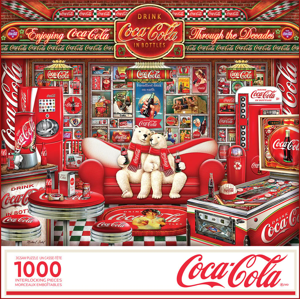 Coca Cola Decades 1000pc Puzzle Main Product  Image width=&quot;1000&quot; height=&quot;1000&quot;
