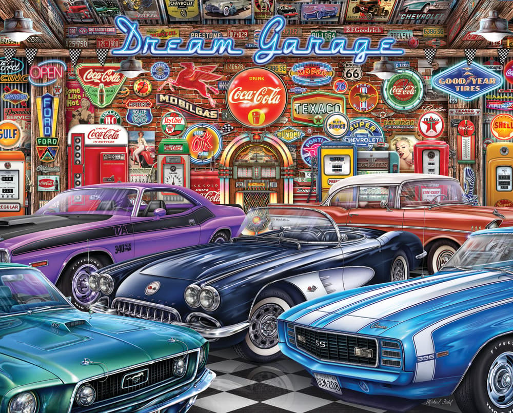 Dream Garage 1000pc Puzzle Main Product  Image width="1000" height="1000"