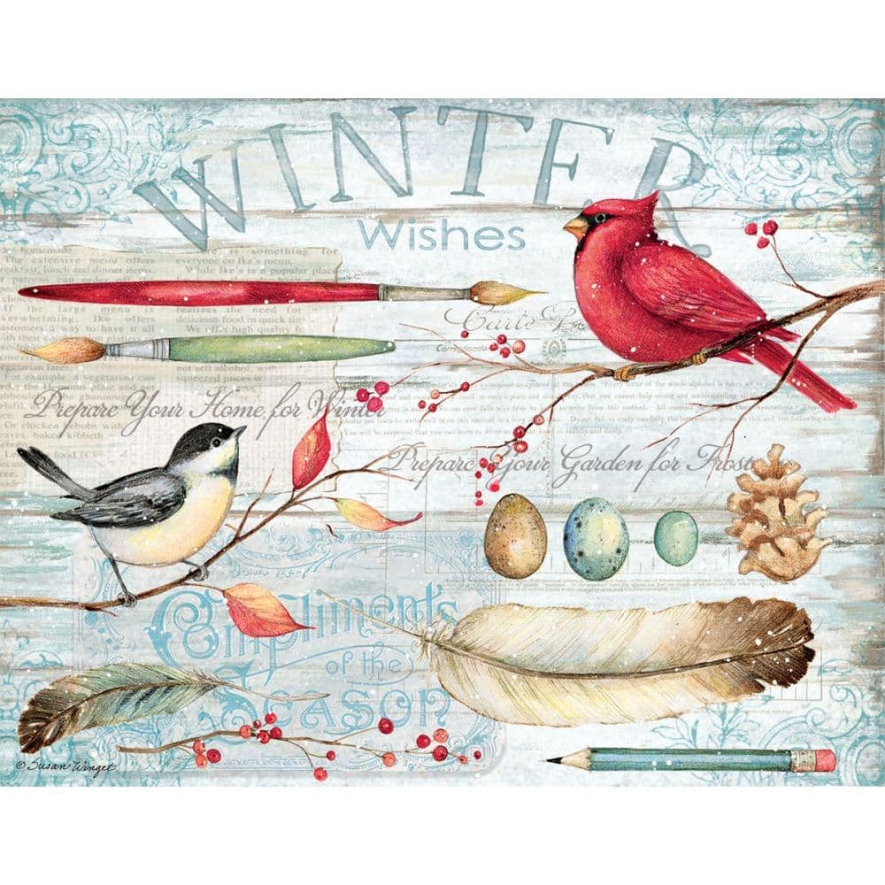 Winter Garden 5375 In X 6875 In Boxed Christmas Card by Susan Winget Main Product  Image width=&quot;1000&quot; height=&quot;1000&quot;