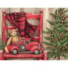 image Bear In Chair 5375 X 6875 Boxed Christmas Card by Susan Winget Main Product  Image width=&quot;1000&quot; height=&quot;1000&quot;