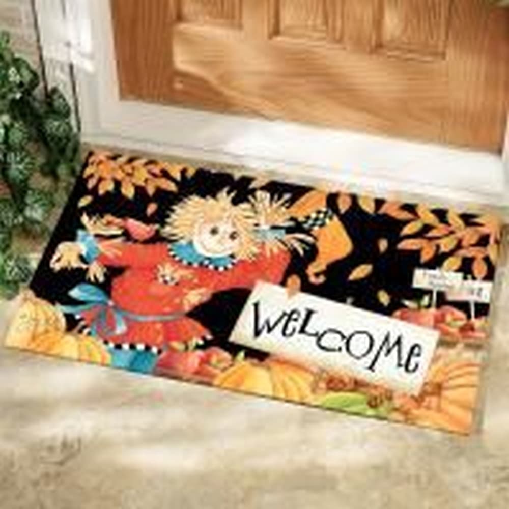 Welcome Scarecrow Doormat by Joy Hall 2nd Product Detail  Image width="1000" height="1000"