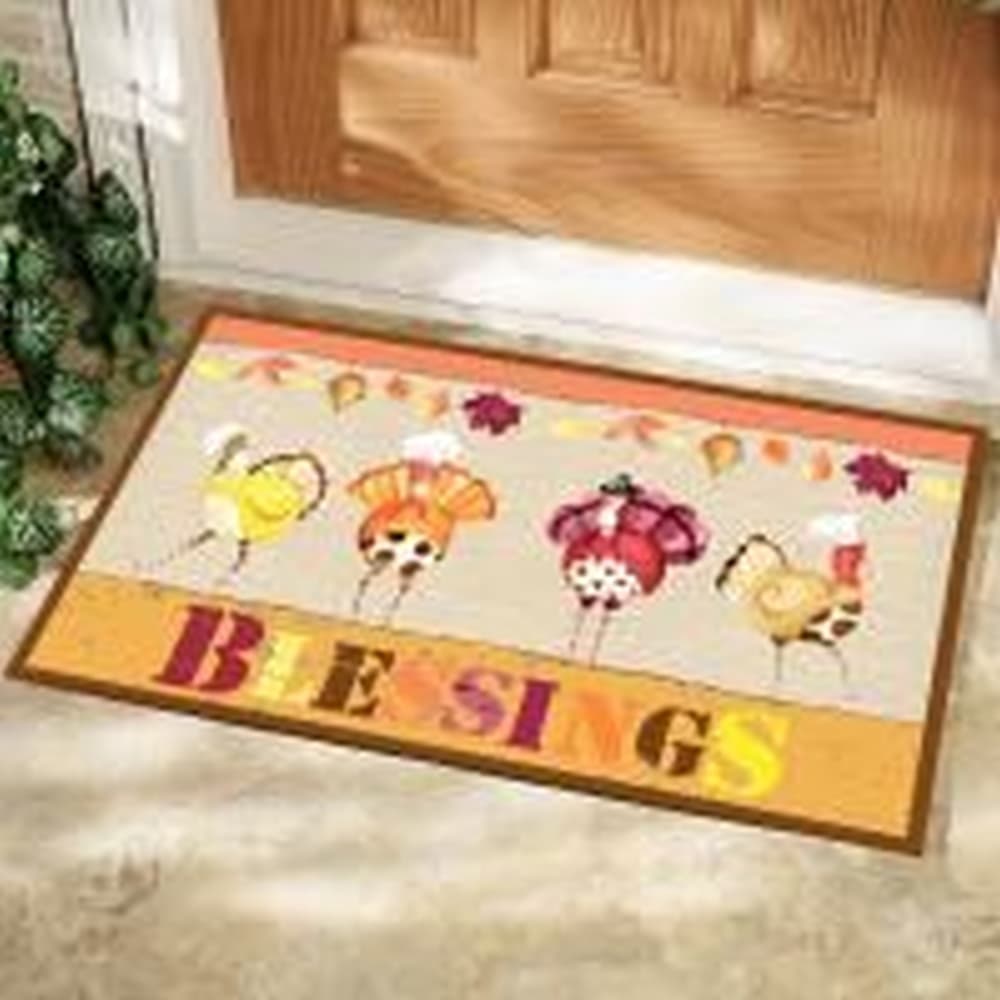 Turkey Blessings Doormat by Debbie Taylor Kerman 2nd Product Detail  Image width="1000" height="1000"