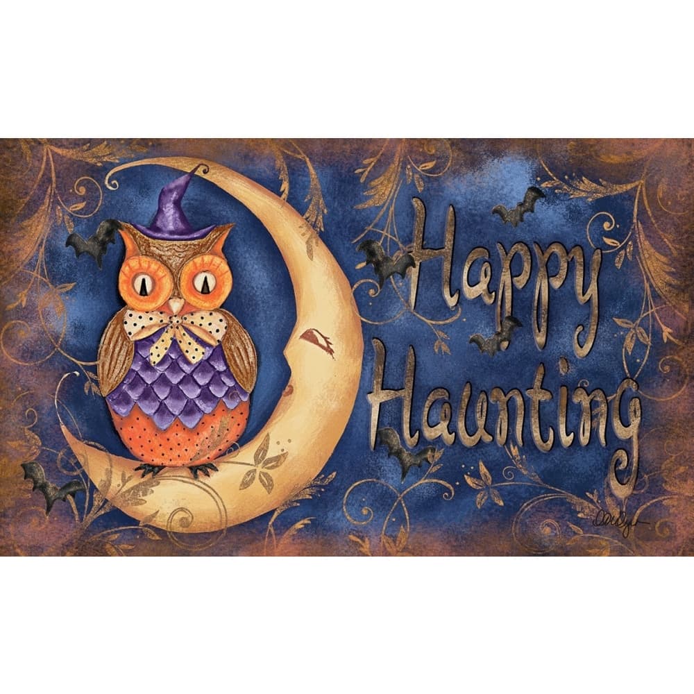 Happy Haunting Doormat by LoriLynn Simms Main Product  Image width="1000" height="1000"