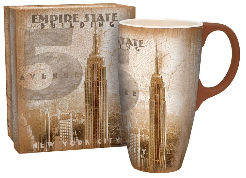 Empire State Lang Latte Mug by Patrick OBrien Main Product  Image width="1000" height="1000"
