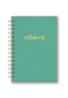 image Actually Aqua Spiral Leatheresque Notebook Main Product  Image width="1000" height="1000"