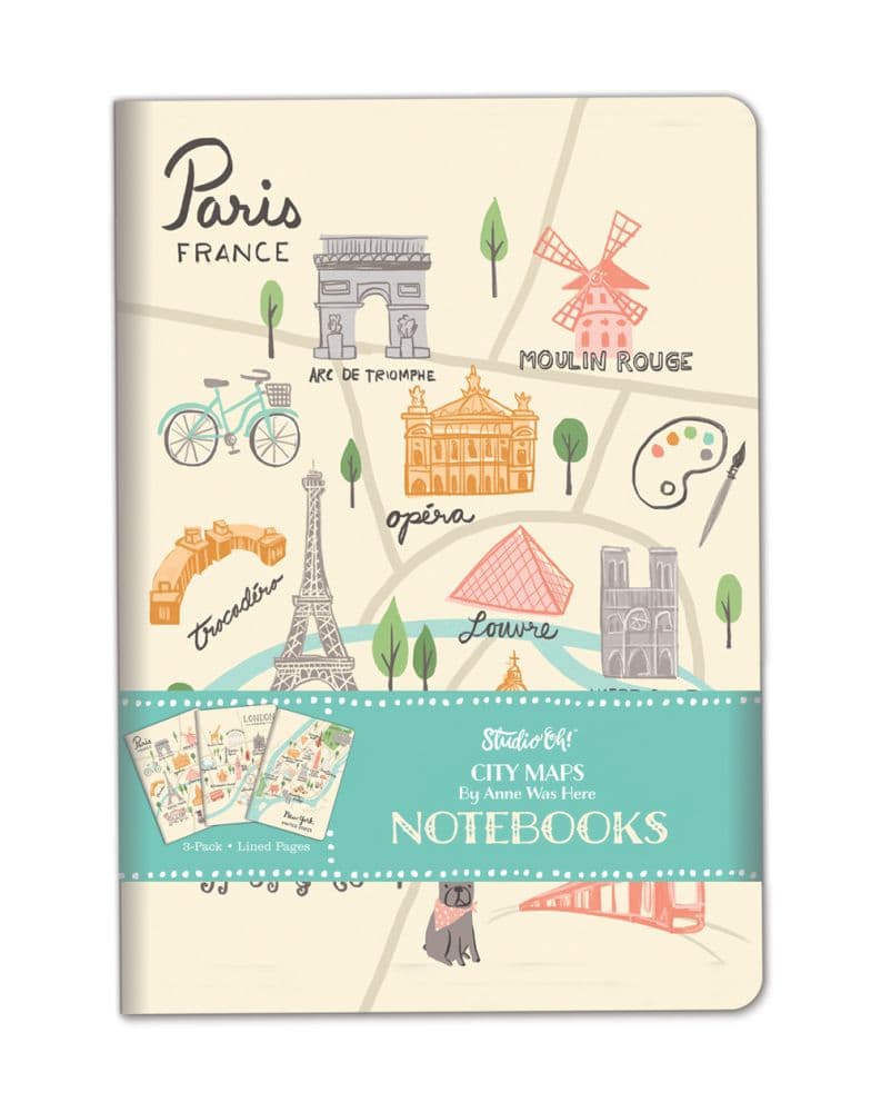 City Maps Trios Notebook Main Product  Image width="1000" height="1000"