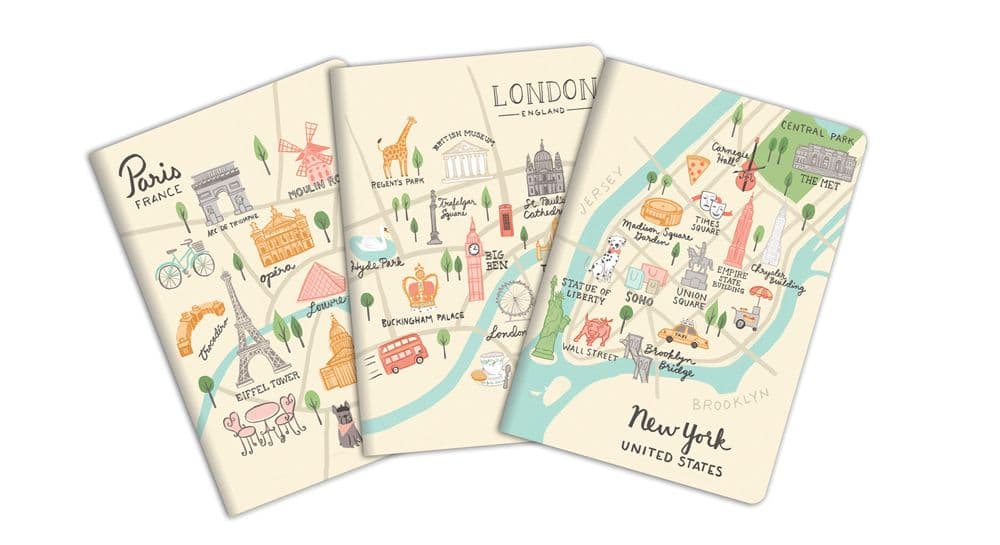 City Maps Trios Notebook 2nd Product Detail  Image width="1000" height="1000"