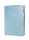 image Metallic Glacier Blue Med Scalloped Edge Journal Main Product  Image width="1000" height="1000"