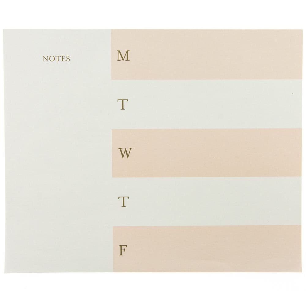 image Blush Stripes Weekly Notepad Main Product  Image width=&quot;1000&quot; height=&quot;1000&quot;