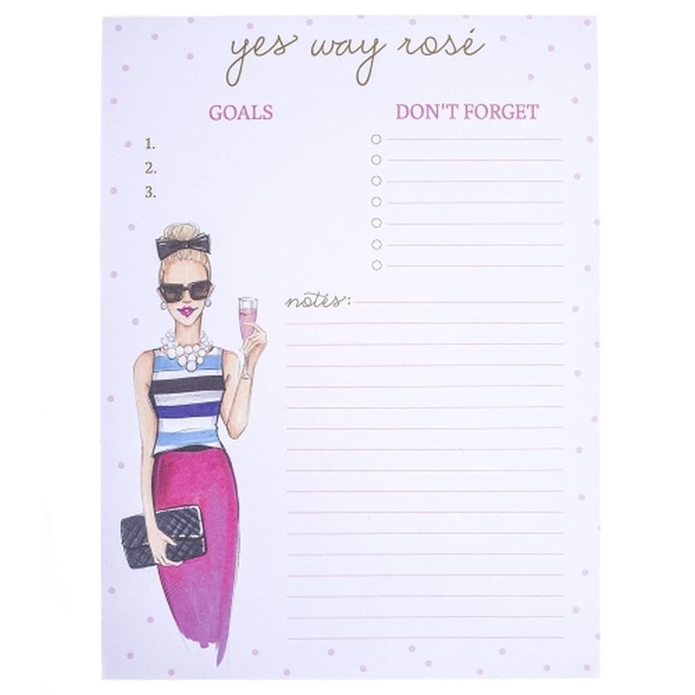 Graphique De France Yes Way Rose Notepad