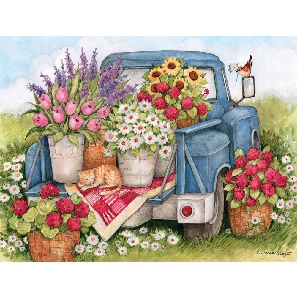 Fresh Bunch Boxed Note Cards 13 pack w Decorative Box by Susan Winget Main Product  Image width=&quot;1000&quot; height=&quot;1000&quot;
