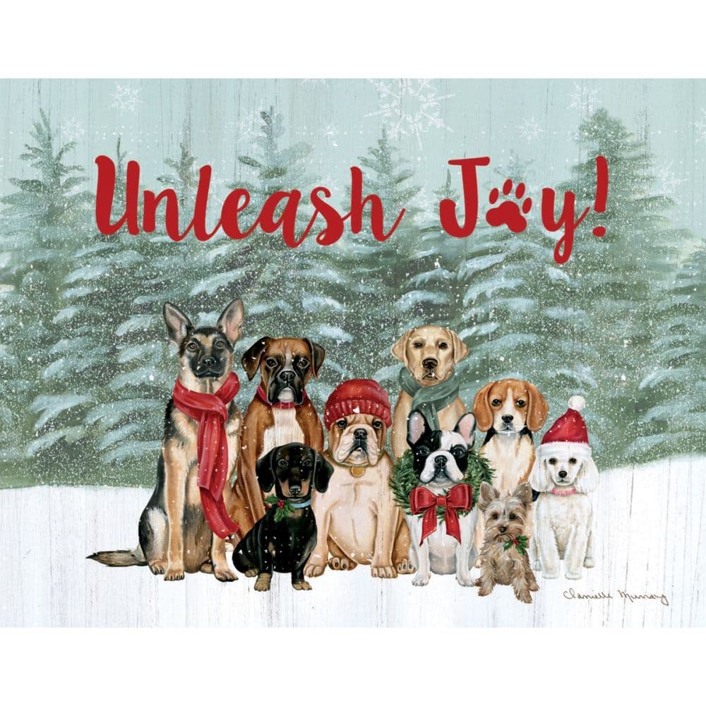 Unleash Joy Boxed Christmas Cards 18 pack w Decorative Box by Danielle Murray Main Product  Image width=&quot;1000&quot; height=&quot;1000&quot;