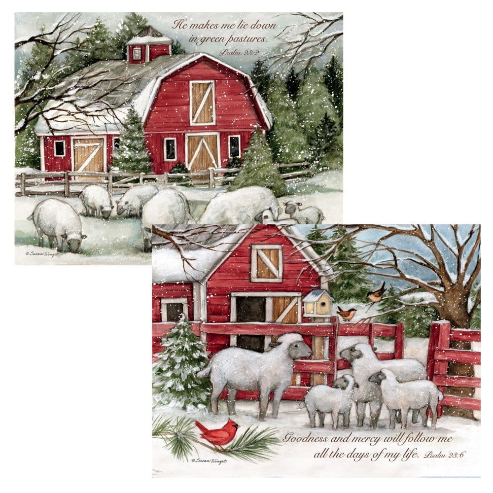 the lord is my shepherd assorted boxed christmas cards image main width="1000" height="1000"