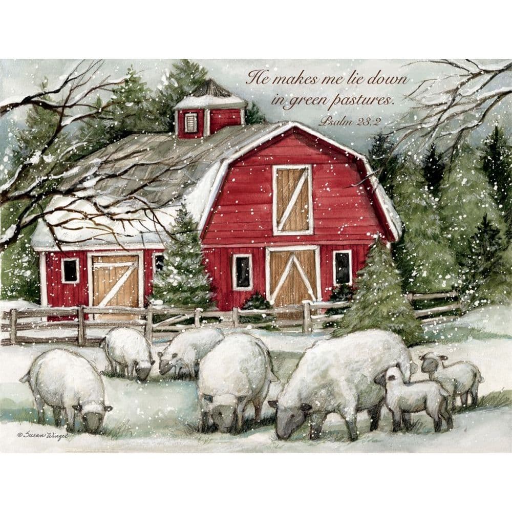 the lord is my shepherd assorted boxed christmas cards image 2 width="1000" height="1000"