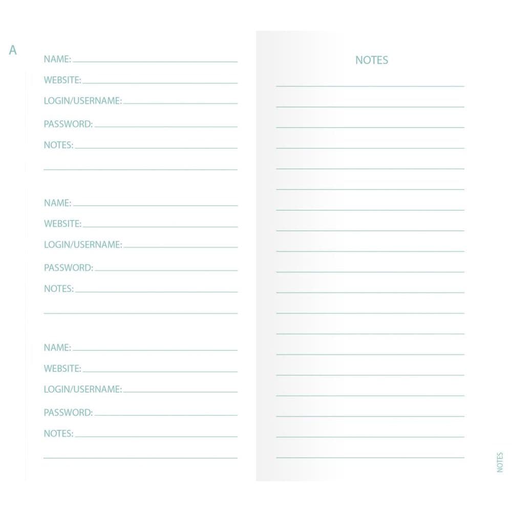 Botanic Password Journal by Barbra Anderson 5th Product Detail  Image width=&quot;1000&quot; height=&quot;1000&quot;