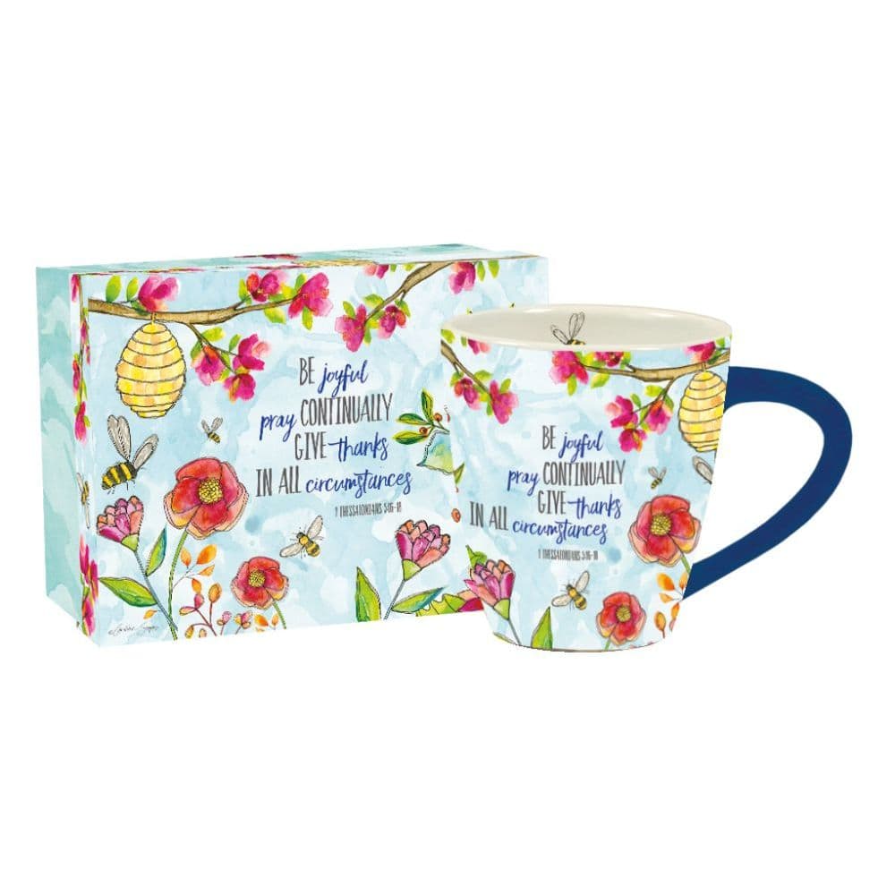 Pray Joyfully 17 oz. Cafe Mug by Caroline Simas Main Product Image width=&quot;1000&quot; height=&quot;1000&quot;