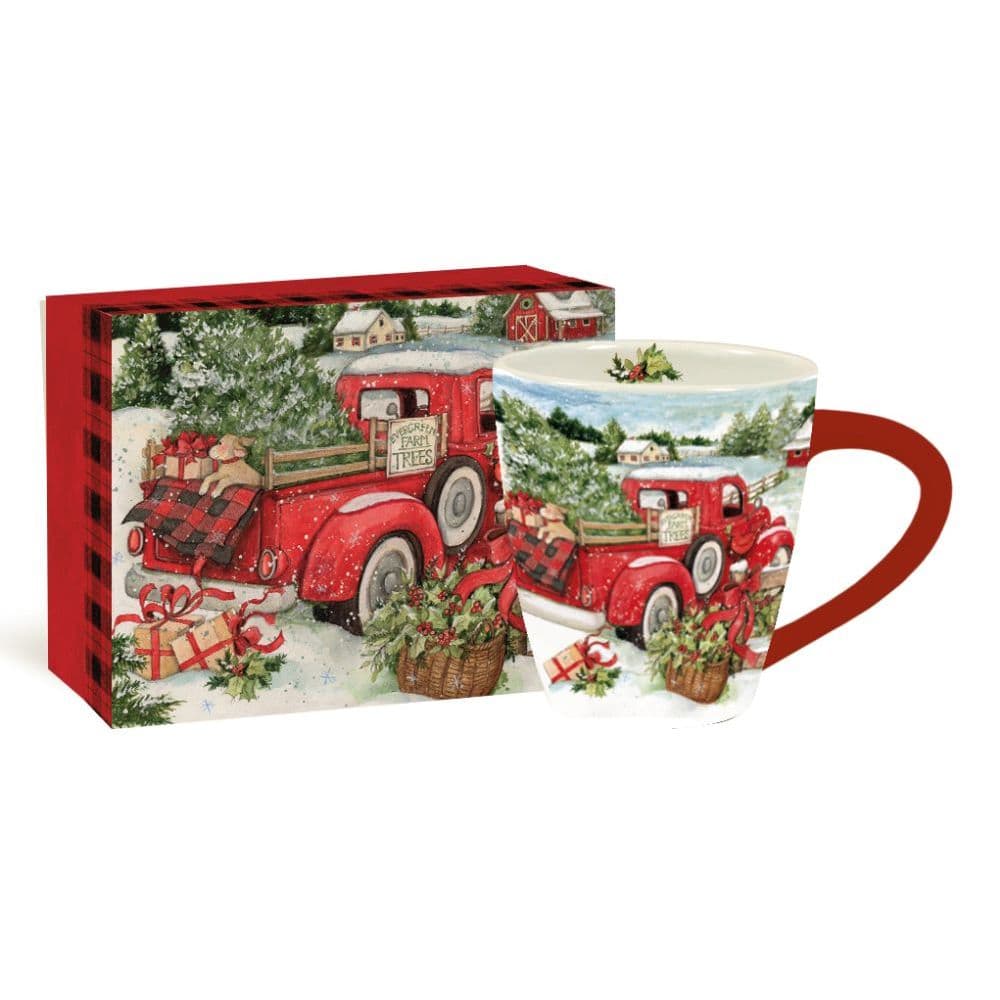 image Snowy Truck 17 oz Cafe Mug by Susan Winget Main Product  Image width=&quot;1000&quot; height=&quot;1000&quot;