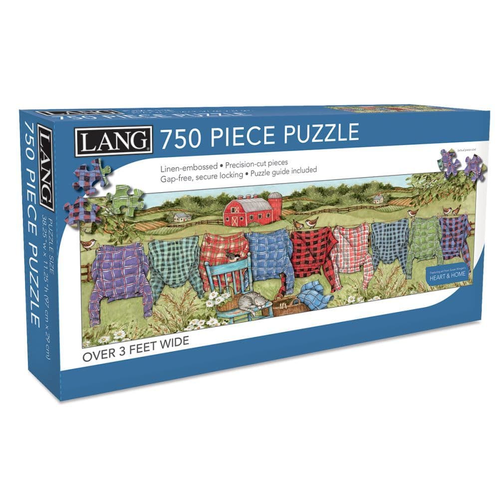 Favorite Flannel 750 Piece Puzzle Panoramic by Susan Winget Main Product  Image width="1000" height="1000"