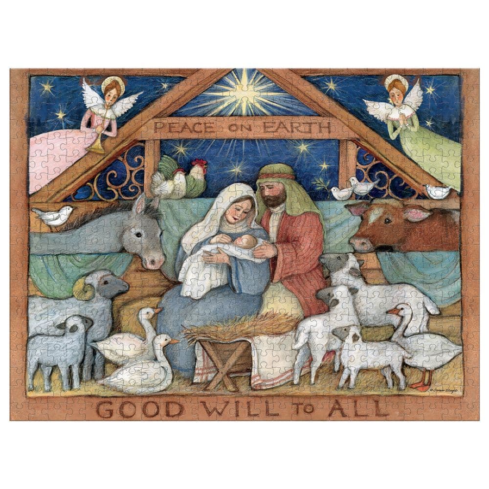 Good Will To All 500 Piece Puzzle by Susan Winget 2nd Product Detail  Image width=&quot;1000&quot; height=&quot;1000&quot;