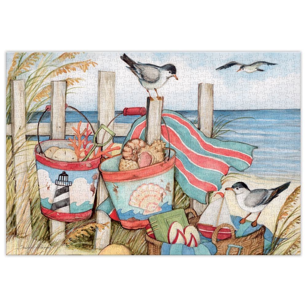Sand Buckets 1000 Piece Puzzle by Susan Winget 2nd Product Detail  Image width=&quot;1000&quot; height=&quot;1000&quot;