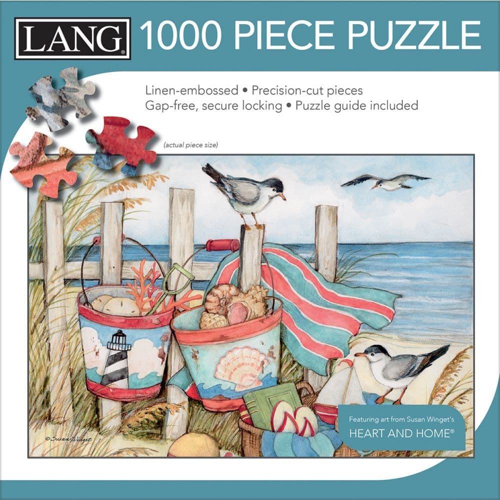 Sand Buckets 1000 Piece Puzzle by Susan Winget 3rd Product Detail  Image width=&quot;1000&quot; height=&quot;1000&quot;