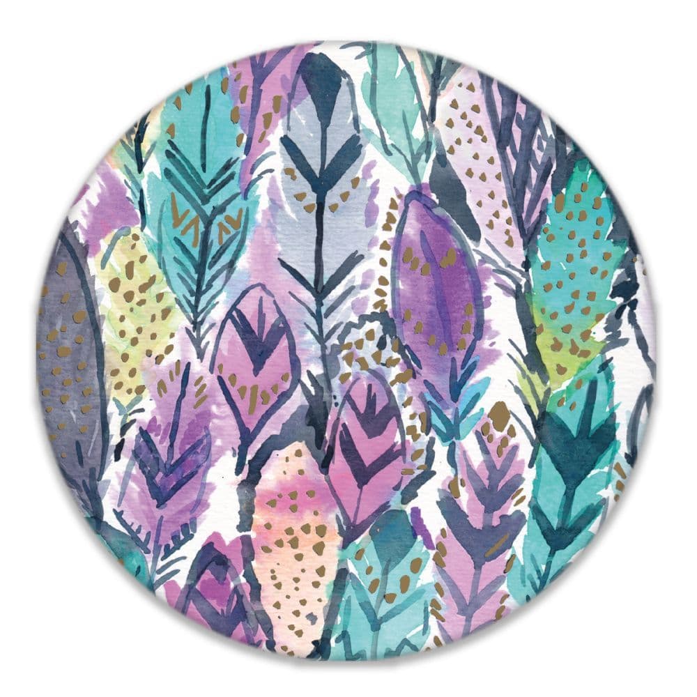 Barbarian Wild Feathers Coasters 4 Inch by Barbra Ignatiev 3rd Product Detail  Image width="1000" height="1000"