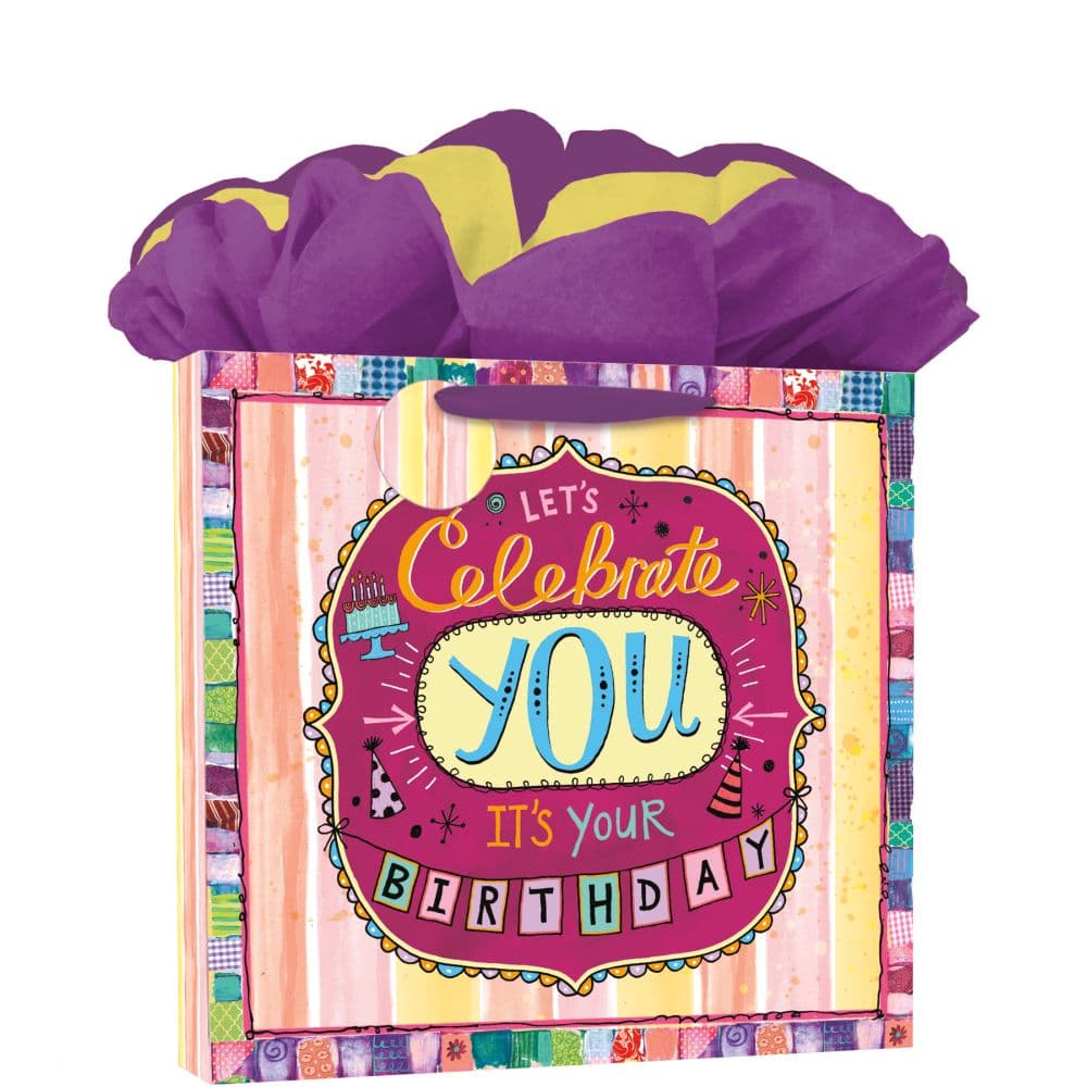 Birthday Bash Calendar GoGo Gift Bag by Lori Siebert Main Product  Image width=&quot;1000&quot; height=&quot;1000&quot;