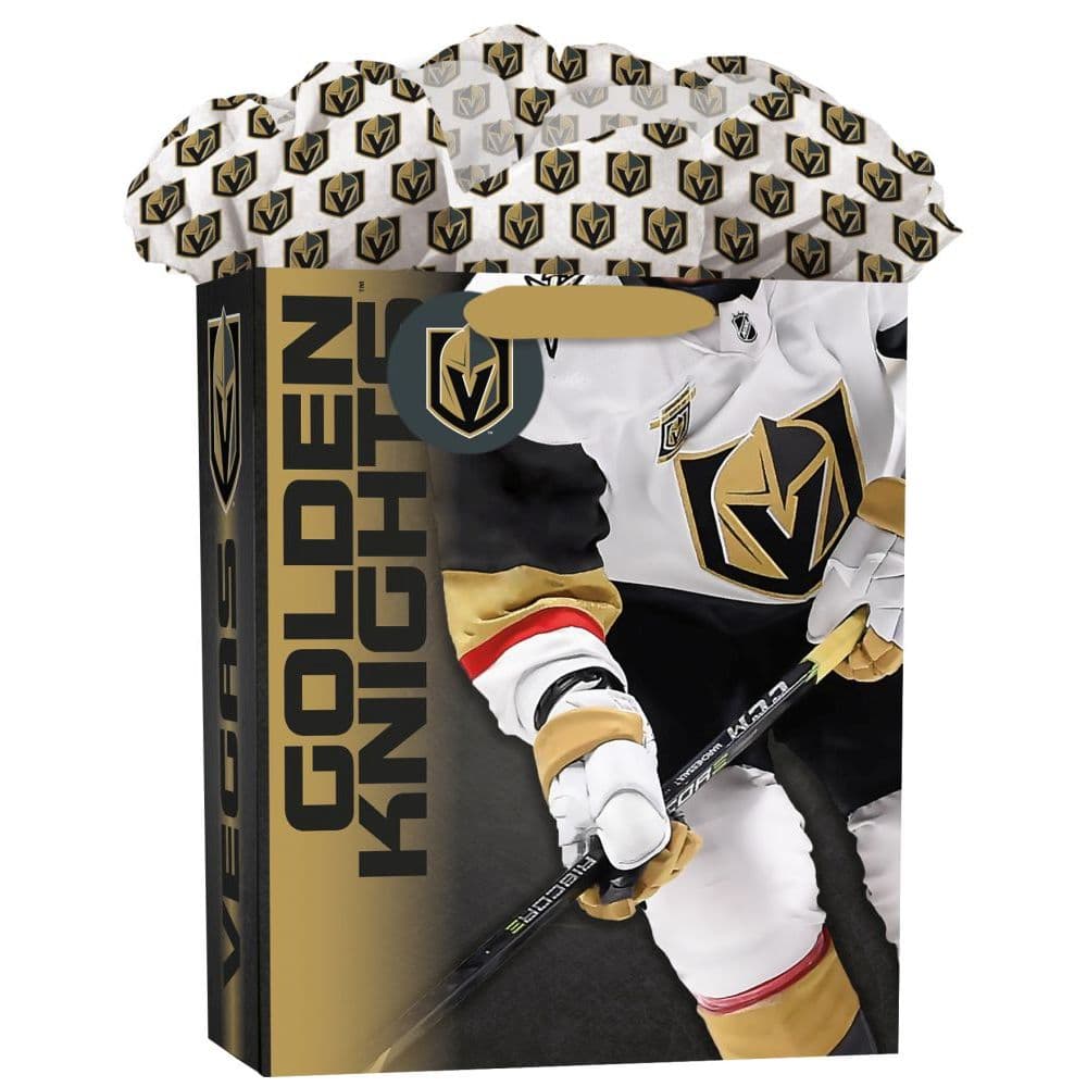 Vegas Golden Knights Large Gogo Gift Bag Main Product  Image width="1000" height="1000"