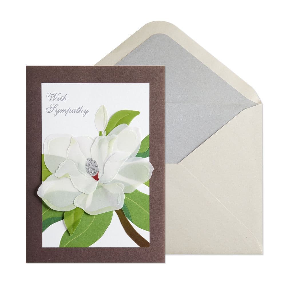 Magnolia In Vellum Greeting Card
