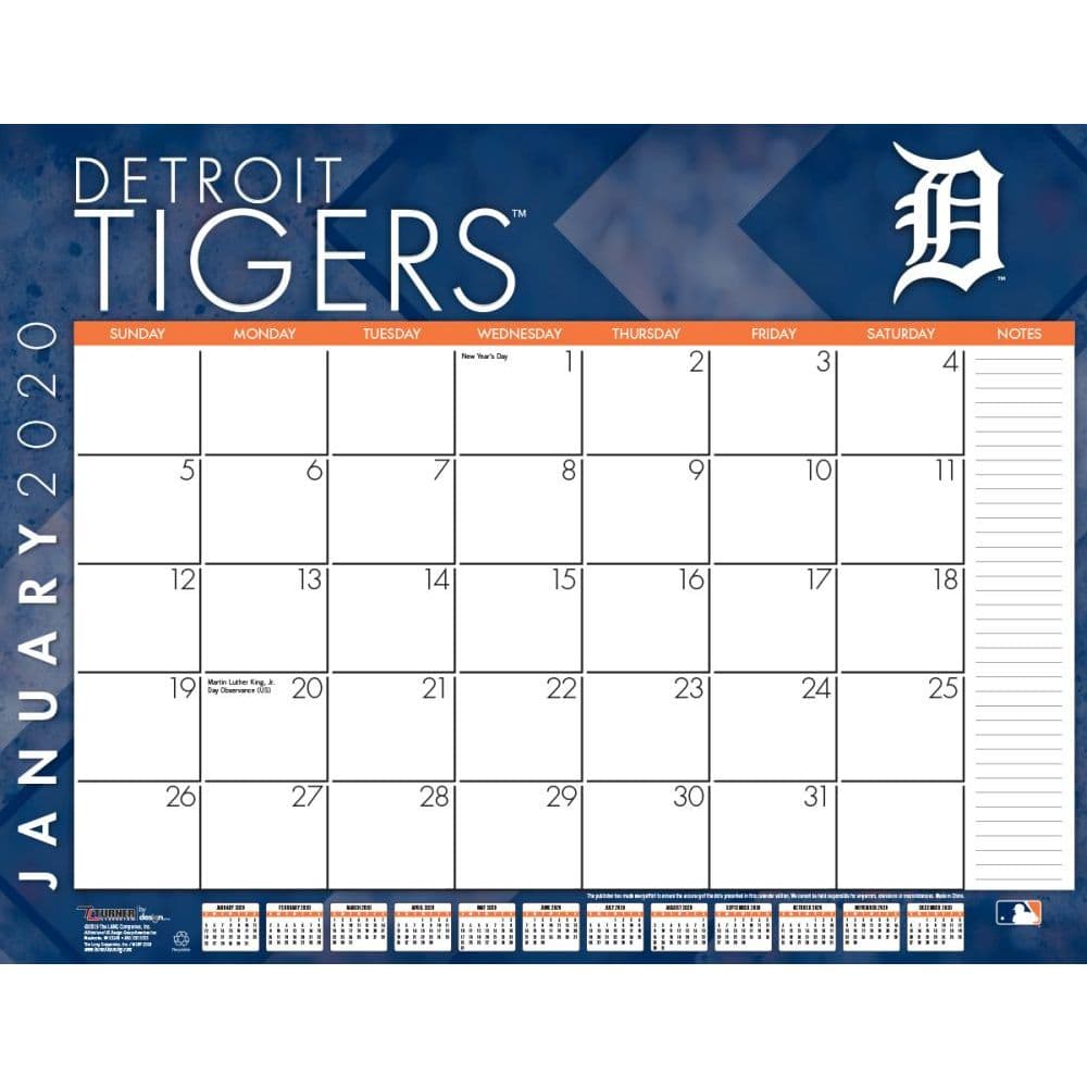 2021 Detroit Tigers Calendars