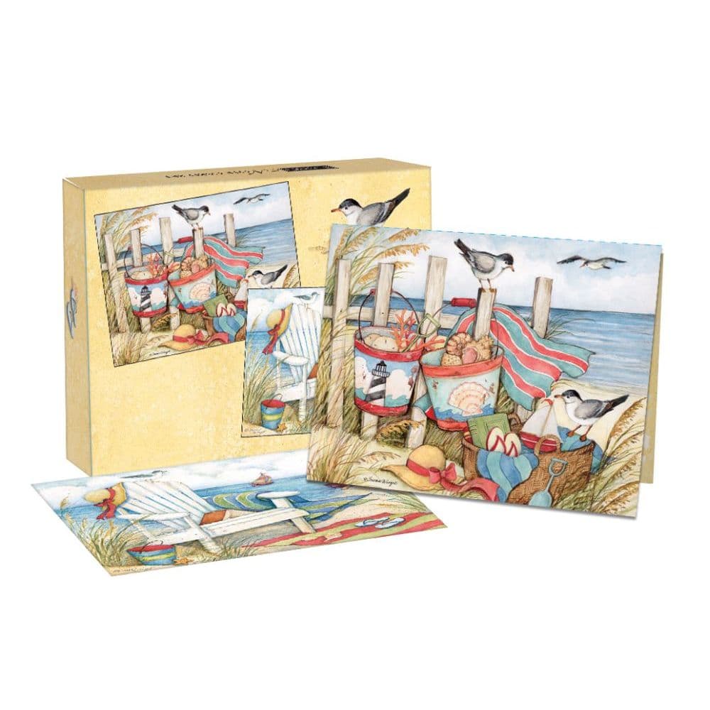 Just Beachy Assorted Boxed Note Cards by Susan Winget Main Product  Image width="1000" height="1000"