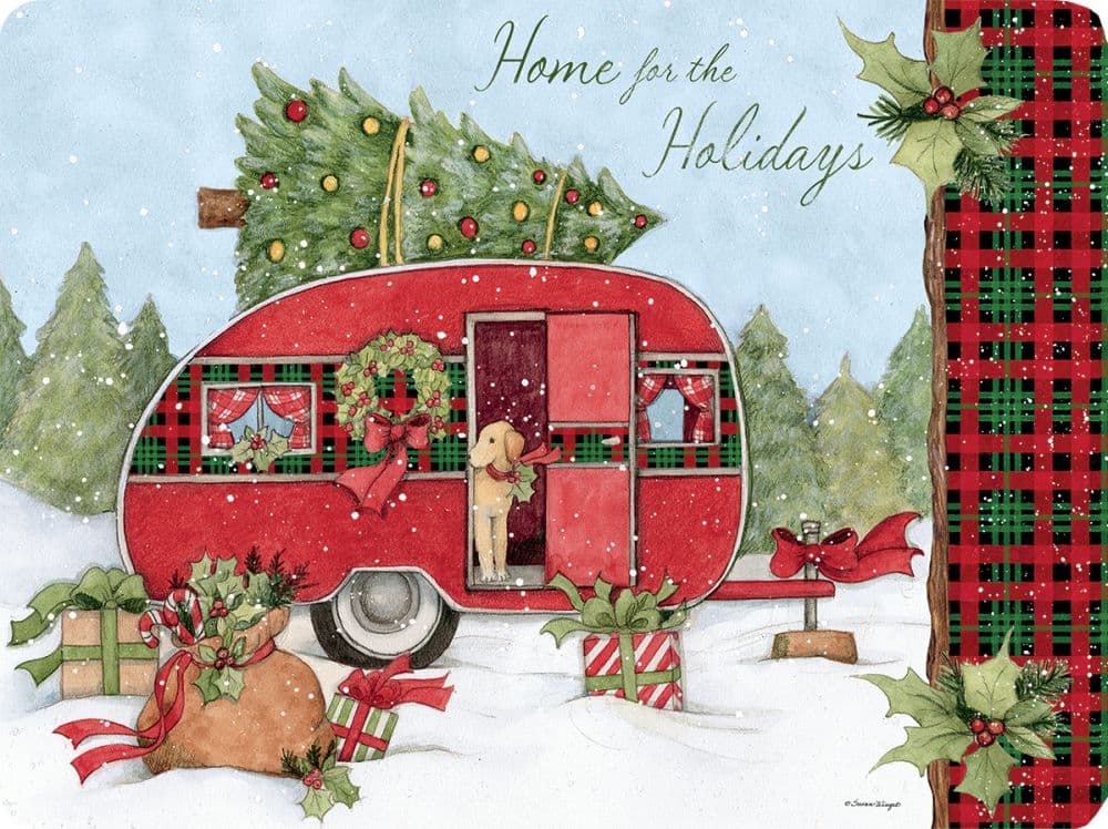 Home For Christmas Cutting Board by Susan Winget Main Product  Image width="1000" height="1000"