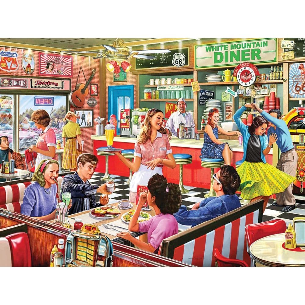 image American Diner 1000pc Puzzle Main Product  Image width=&quot;1000&quot; height=&quot;1000&quot;