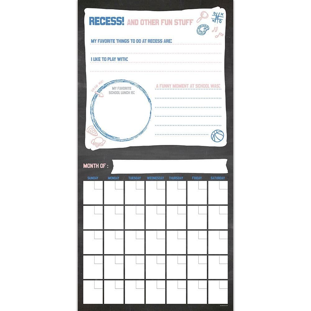 My School Year Perpetual Wall Calendar 4th Product Detail  Image width="1000" height="1000"